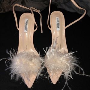 Woman's nude ankle heel